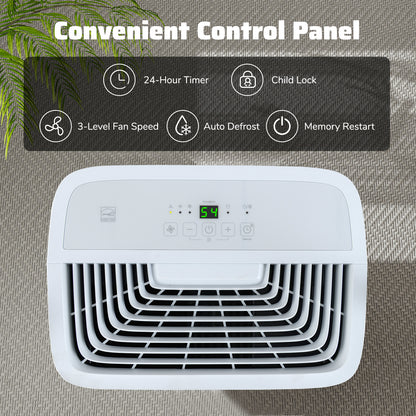 150 Pints Dehumidifier with 24H Timer and LED Display, White Dehumidifiers at Gallery Canada