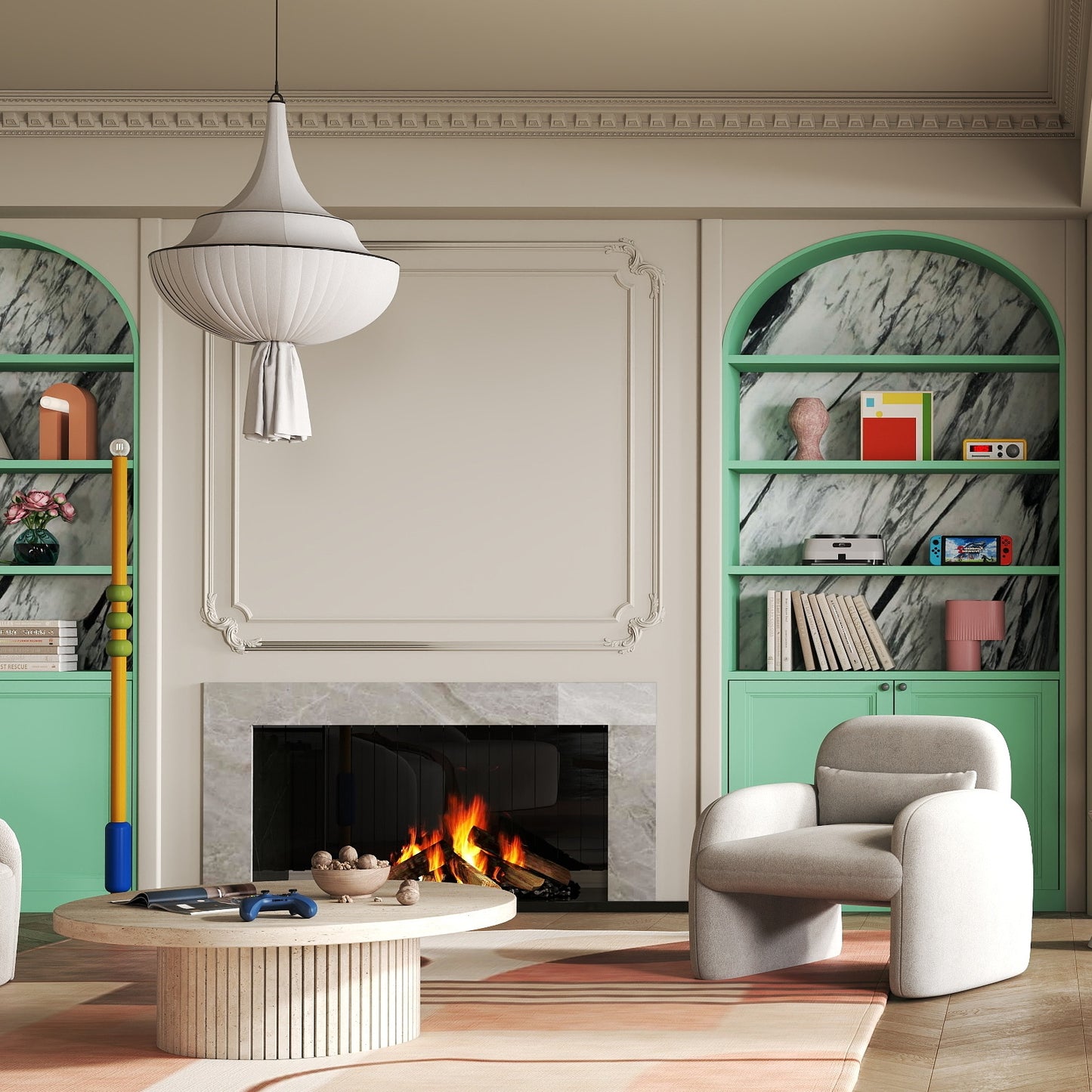 Fitness Room Bundle: Punching Boxing Set + 3 in 1 Folding Treadmill + 3 Pieces Kettlebell Weight Set + 4-Panel Folding Gymnastics Mat + Accent Chair Sports at Gallery Canada