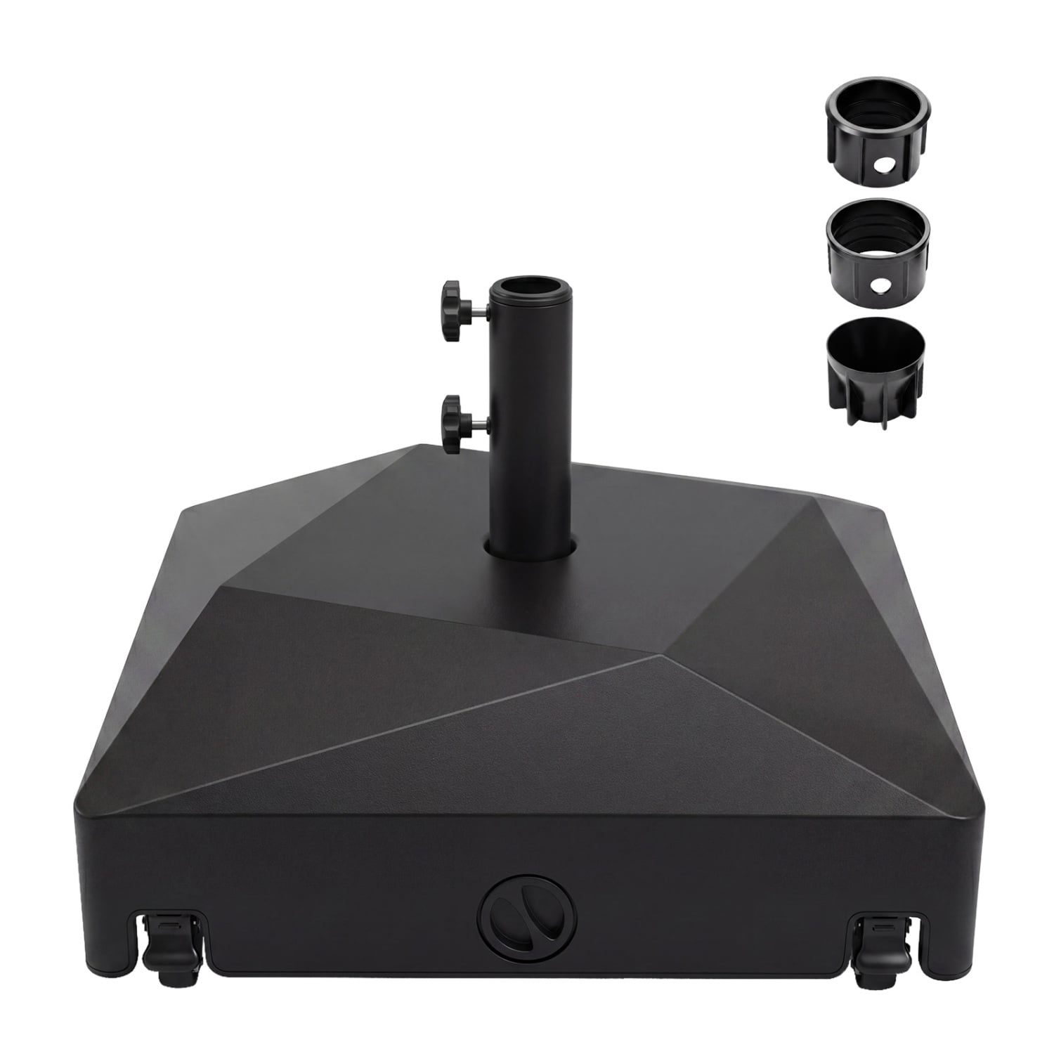 154lbs Mobile Fillable Patio Umbrella Base, 4 Wheels Outdoor Umbrella Bases at Gallery Canada