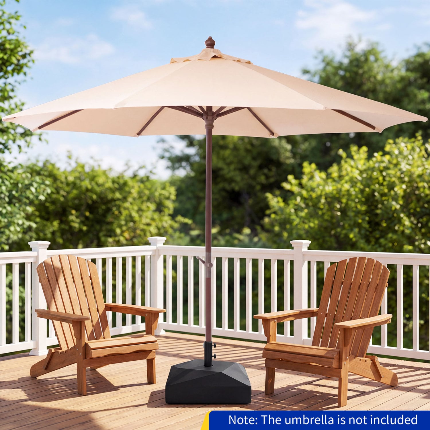 154lbs Mobile Fillable Patio Umbrella Base, 4 Wheels Outdoor Umbrella Bases at Gallery Canada