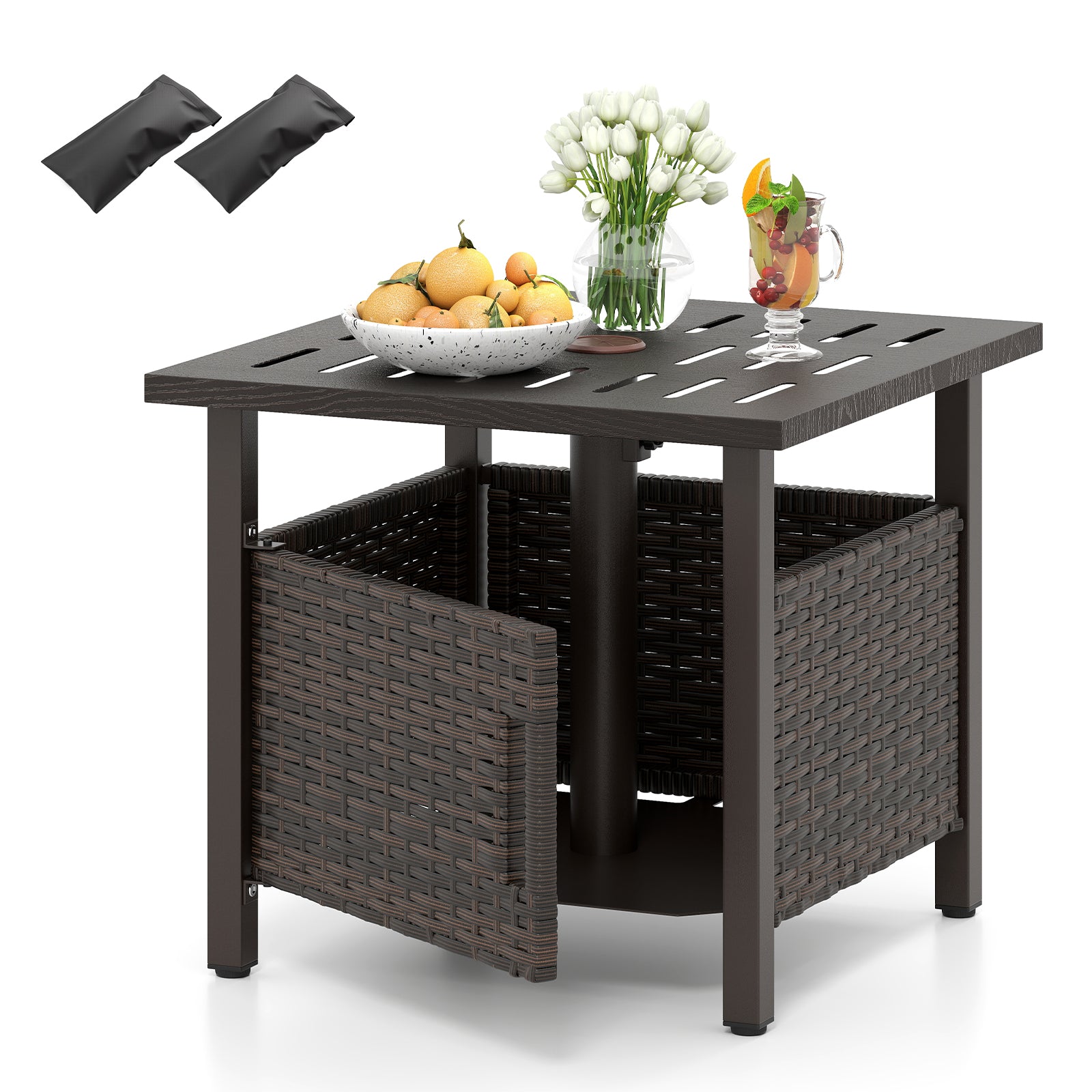 Outdoor Side Table with 1.93