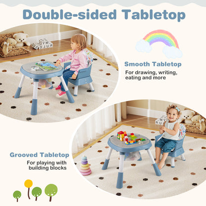 16-in-1 Baby High Chair with Activity Center and Booster Seat for Babies and Toddlers-Celadon, Green High Chairs at Gallery Canada