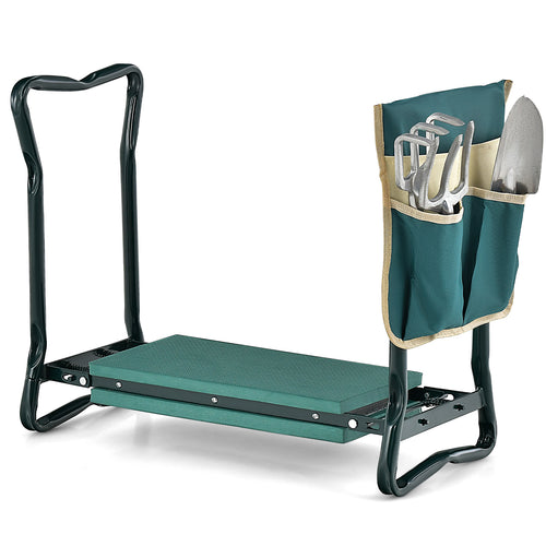 Folding Garden Kneeler Pad, Cushion Seat, Green