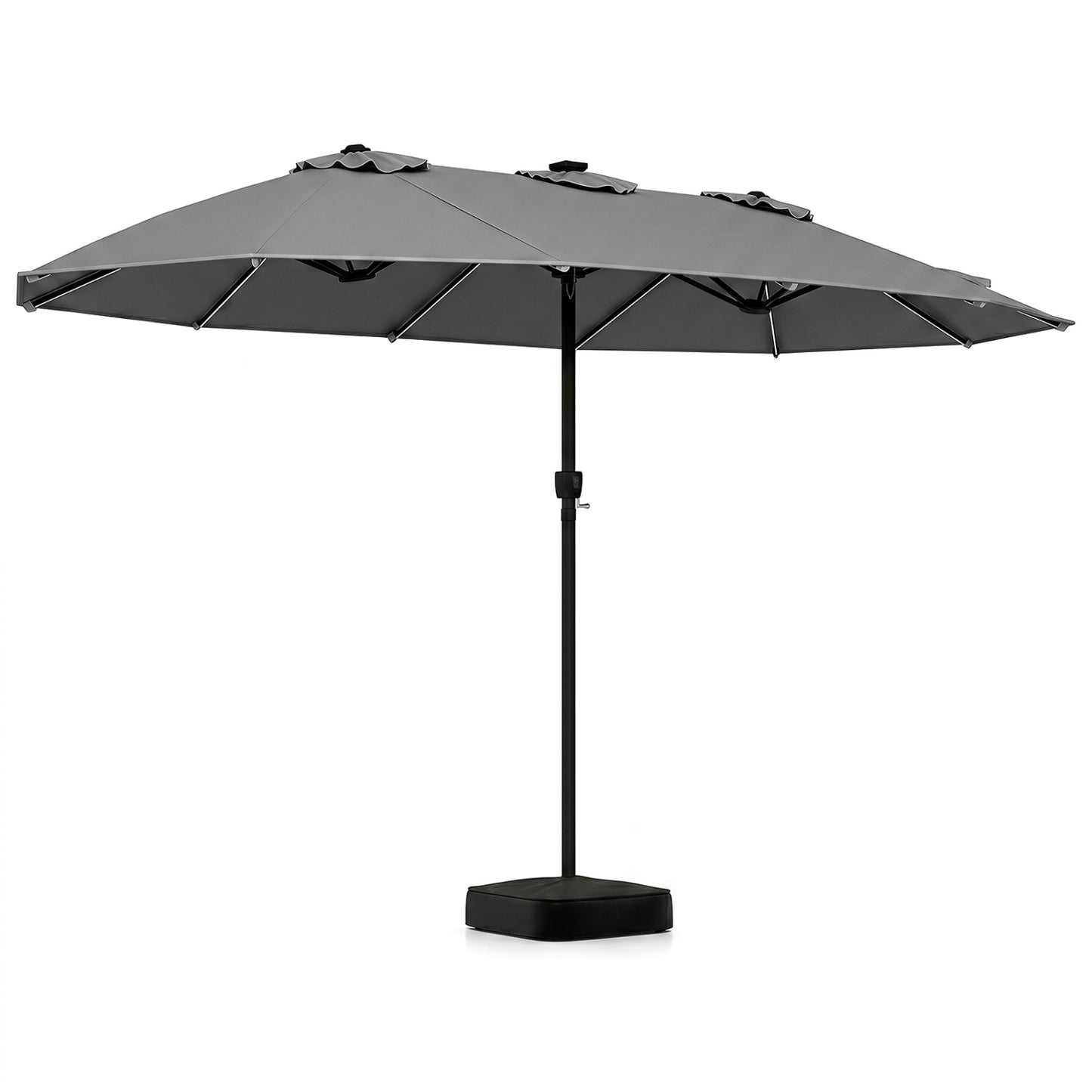15.5FT Extra-Large Patio Umbrella, Gray