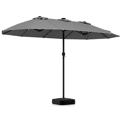 15.5FT Extra-Large Patio Umbrella, Gray