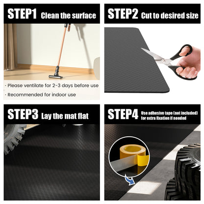 15.5 x 7.7 FT Garage Floor Mat 7 mm Thickened PE Flooring Rolls Pack of 4 Garages at Gallery Canada