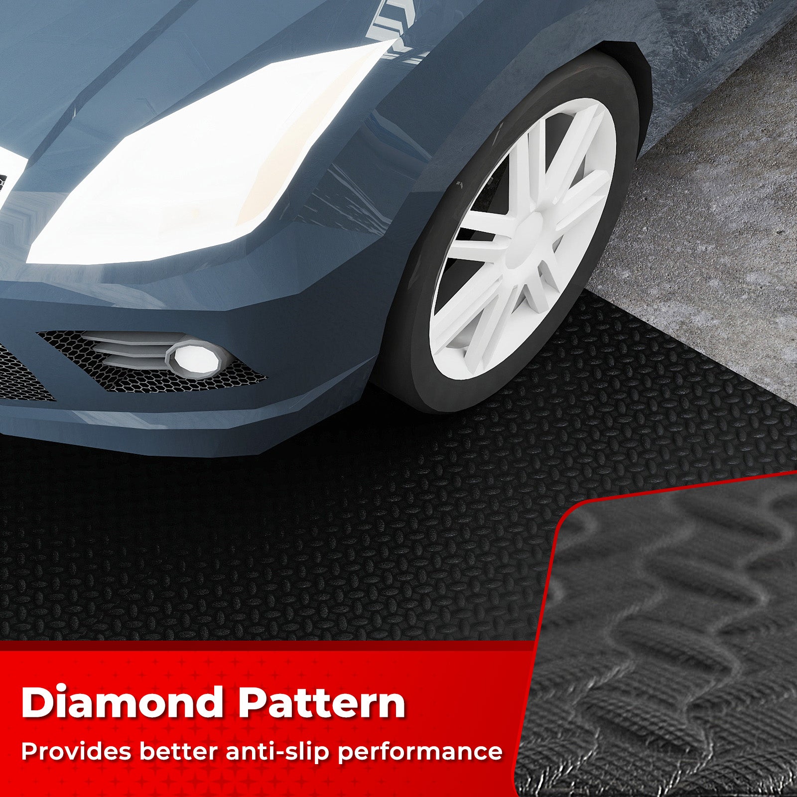 15.5 x 7.7 FT Garage Tool Mats, 7 mm Thickened PE, Pack of 4 Garages at Gallery Canada