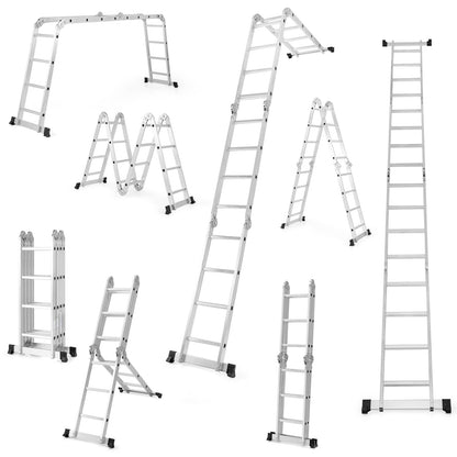 15 Feet Folding Aluminum Ladder, Safe Locking Hinge Garages at Gallery Canada