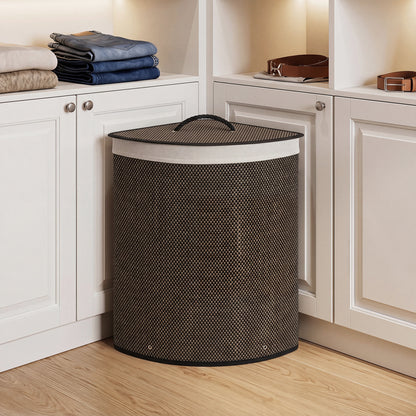 15 Gal Capacity Bamboo Laundry Hamper with Removable Liner, Black Laundry Baskets at Gallery Canada
