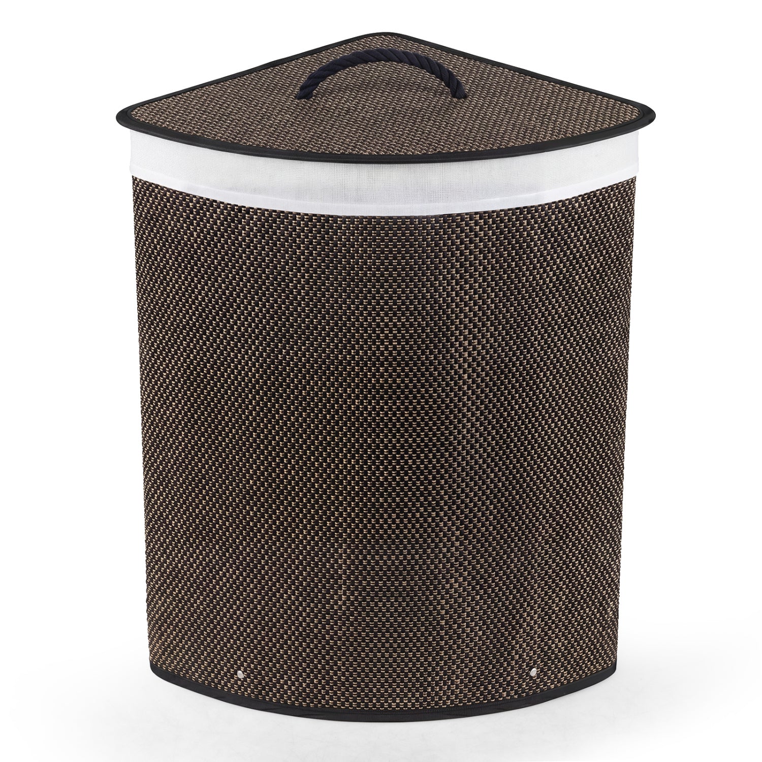 15 Gal Capacity Bamboo Laundry Hamper with Removable Liner, Black Laundry Baskets at Gallery Canada