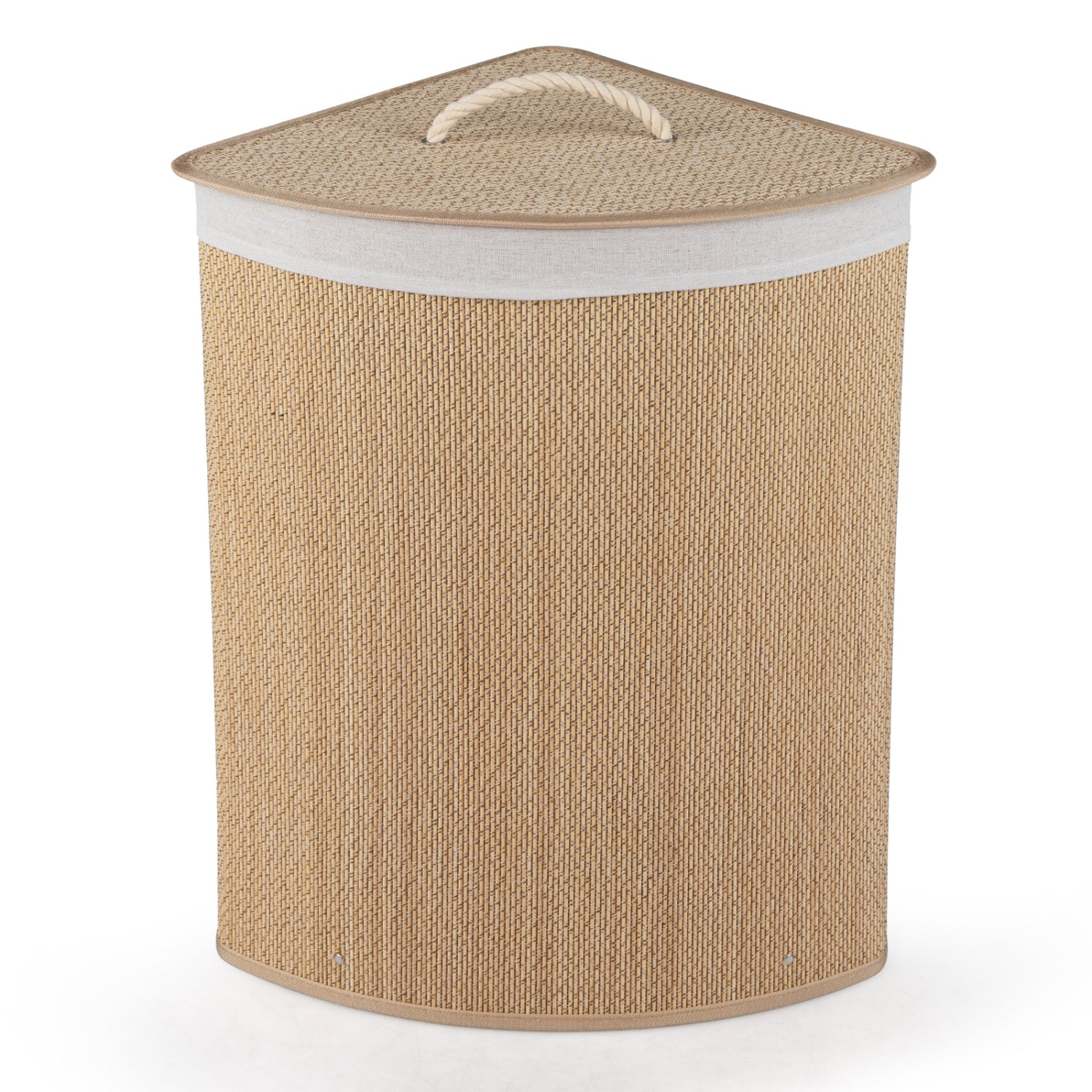 15 Gal Capacity Bamboo Laundry Hamper with Removable Liner-Natrual, Natural Laundry Baskets at Gallery Canada