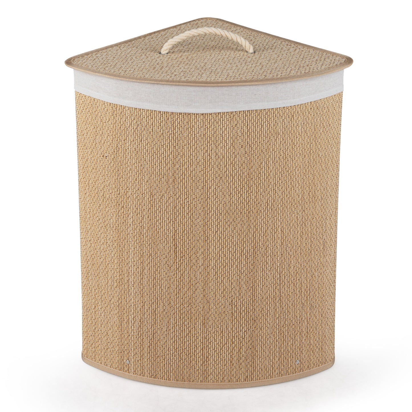 15 Gal Capacity Bamboo Laundry Hamper with Removable Liner-Natrual, Natural Laundry Baskets at Gallery Canada