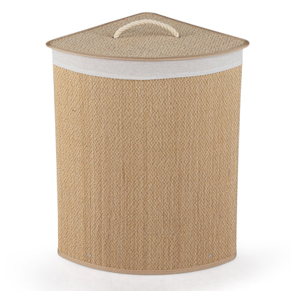 15 Gal Capacity Bamboo Laundry Hamper with Removable Liner-Natrual, Natural Laundry Baskets at Gallery Canada
