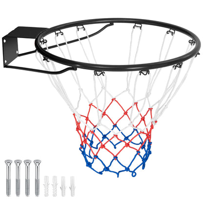 15 Inch Basketball Rim Replacement, All Weather Net, Black Sport Equipments at Gallery Canada