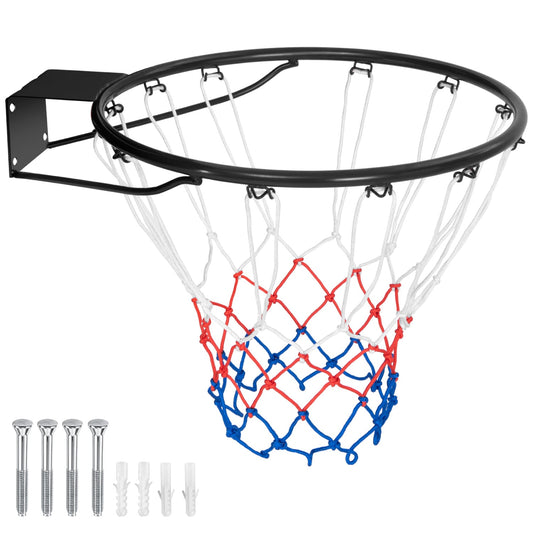 15 Inch Basketball Rim Replacement, All Weather Net, Black Sport Equipments Black at Gallery Canada