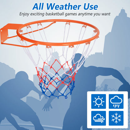 15 Inch Basketball Rim, All Weather Net, Orange Sport Equipments at Gallery Canada
