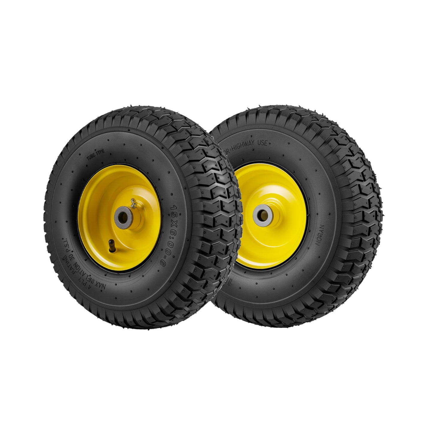 15 x 6.00-6 Tube-type Tires & Wheels 2 Pack 4 PR Tires, Yellow Garden Tools at Gallery Canada