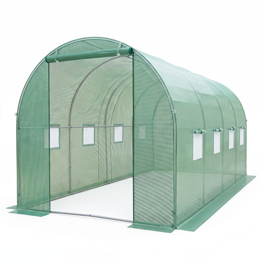15x7x7 Ft Walk-in Tunnel Greenhouse, Green Greenhouses Green at Gallery Canada