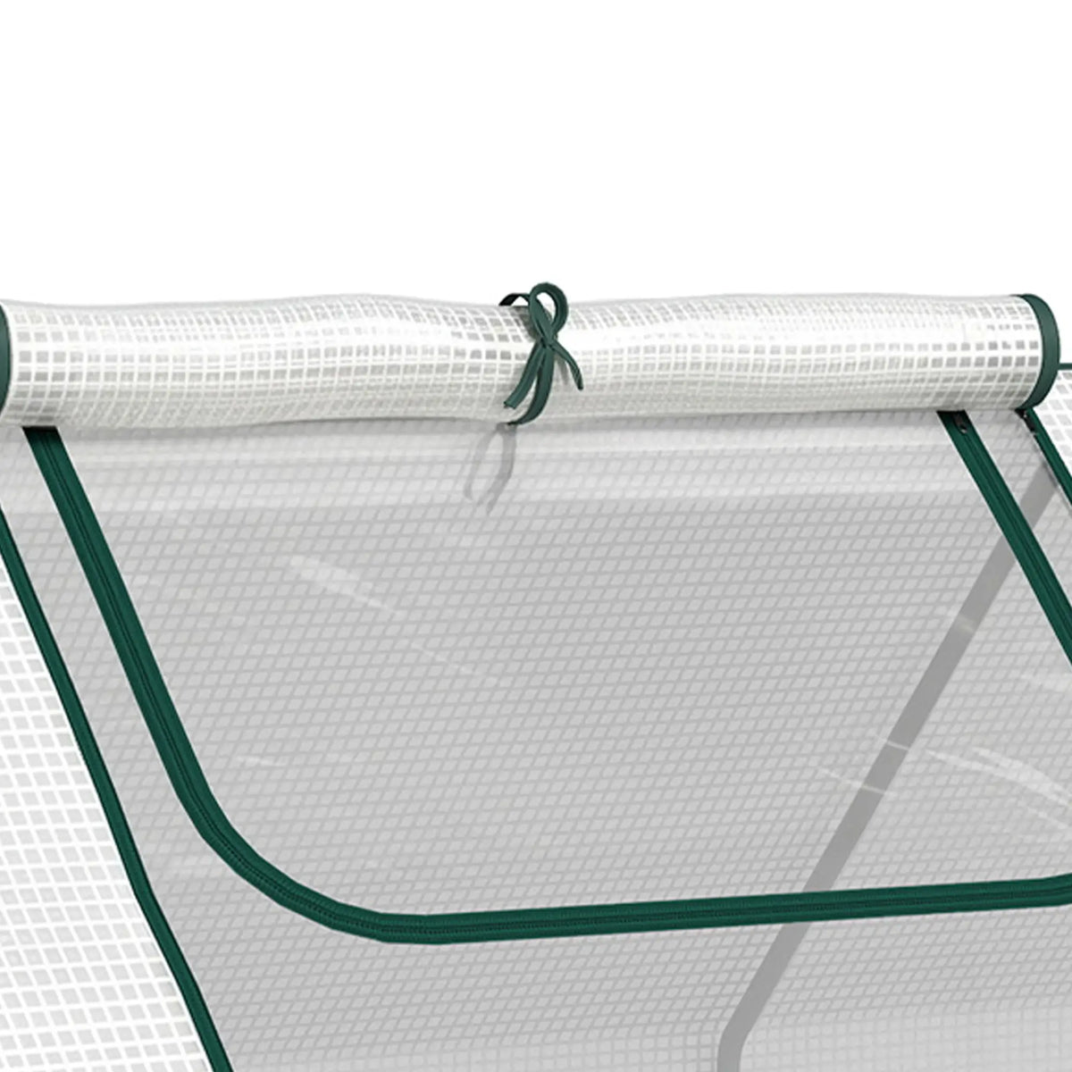 6' x 3' x 3' Portable Mini Greenhouse, 2 PE Covers, Steel Frame, White Mini Greenhouses at Gallery Canada