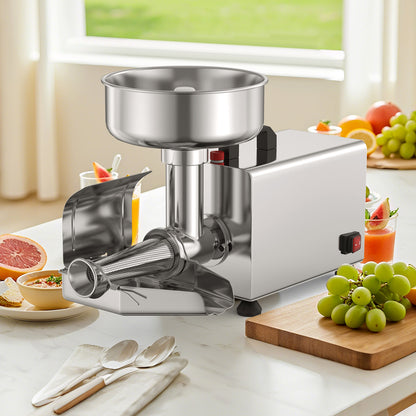 450W Electric Tomato Strainer, Stainless Steel Sauce Maker, Silver Food Grinders & Mills at Gallery Canada