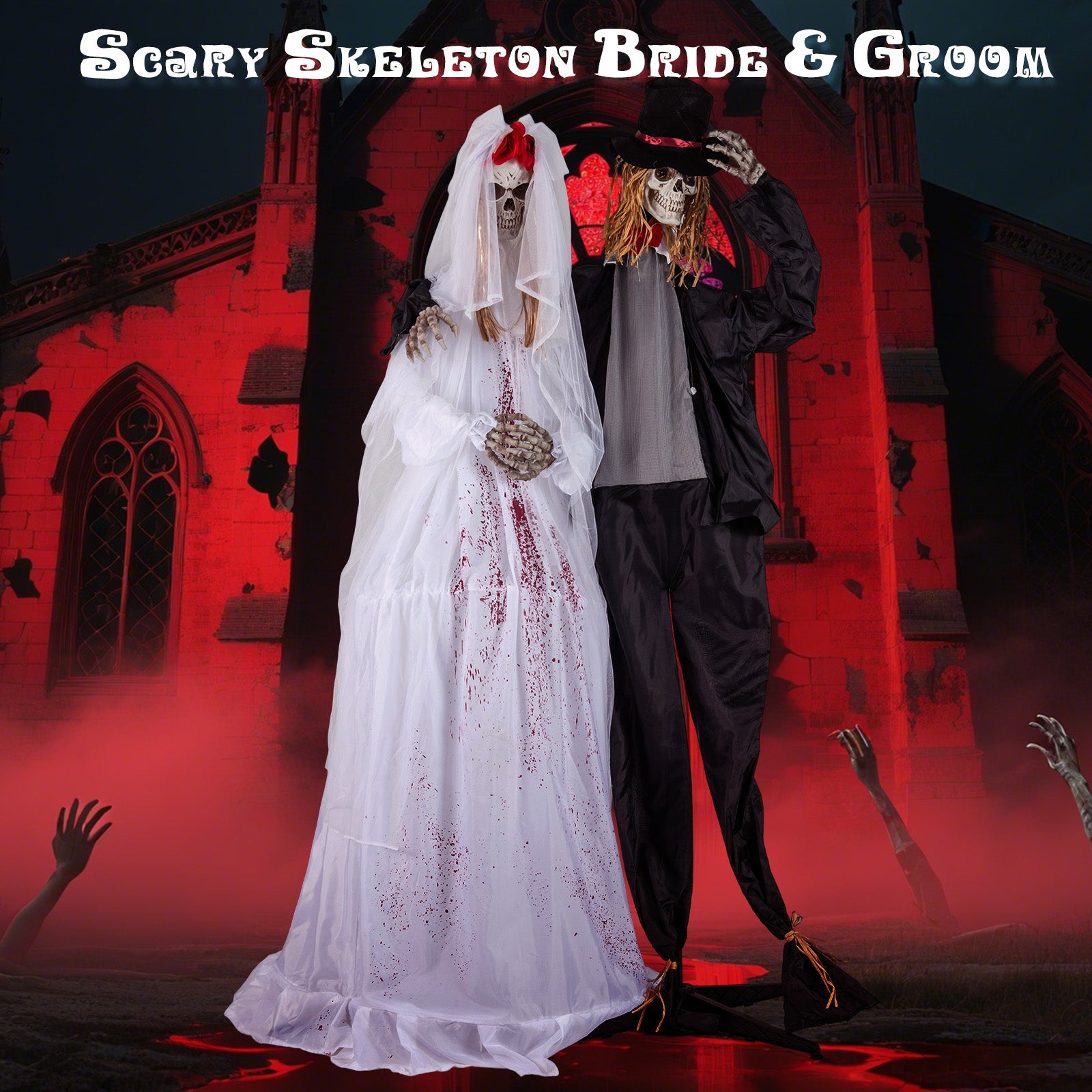 Halloween Animatronic Standing Groom 7.2 FT Haunted House Decoration Halloween at Gallery Canada