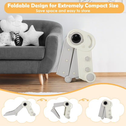 2 in 1 Baby Slide with Climber for Toddlers Age 18+ Months, Gray Climbers & Slides at Gallery Canada