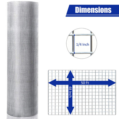 Hardware Cloth Galvanized Chicken Wire Welded Fence Mesh Roll Decorative Fencing & Flooring at Gallery Canada