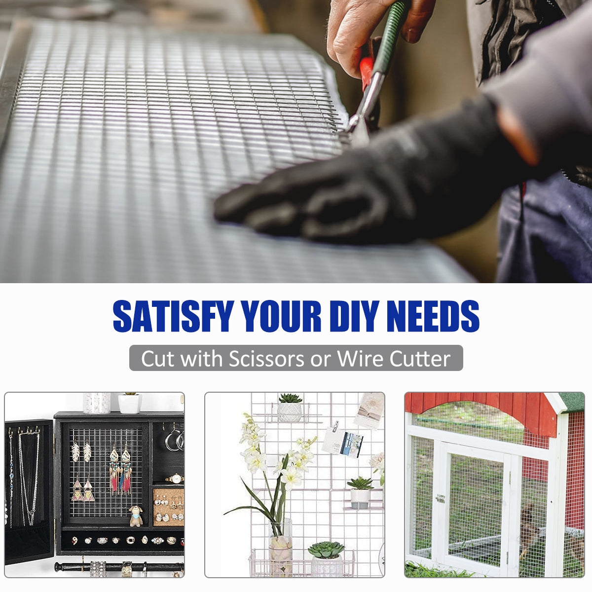 Hardware Cloth Galvanized Chicken Wire Welded Fence Mesh Roll Decorative Fencing & Flooring at Gallery Canada