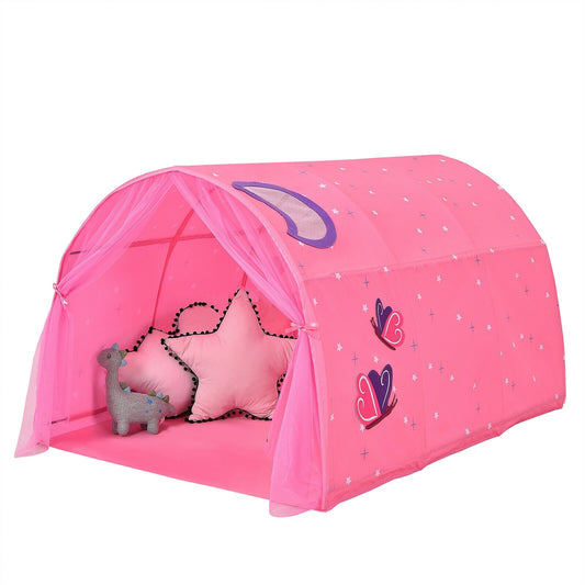 Kids Galaxy Starry Sky Dream Portable Play Tent with Double Net Curtain, Pink