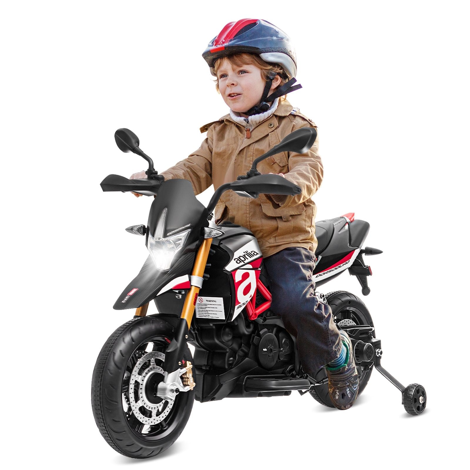 Aprilia Licensed 12V Kids Ride-On Motorcycle, Red - Gallery Canada
