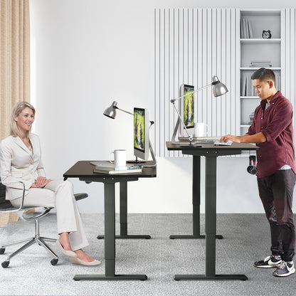 Electric Height Adjustable Standing Desk with Memory Controller, Black Standing Desks at Gallery Canada