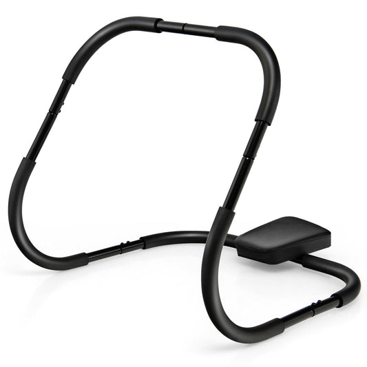 Portable AB Trainer Fitness Crunch Workout Exerciser with Headrest, Black - Gallery Canada
