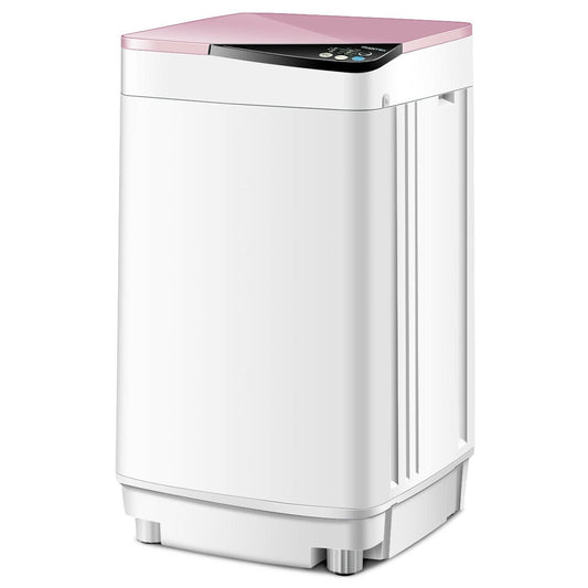 Full-automatic Washing Machine 7.7 lbs Washer / Spinner Germicidal, Pink