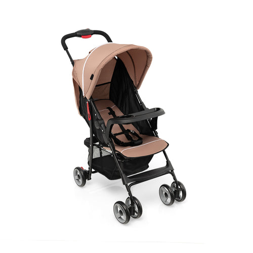 Toddler Travel Stroller, Airplane, Canopy, Adjustable Backrest, Coffee