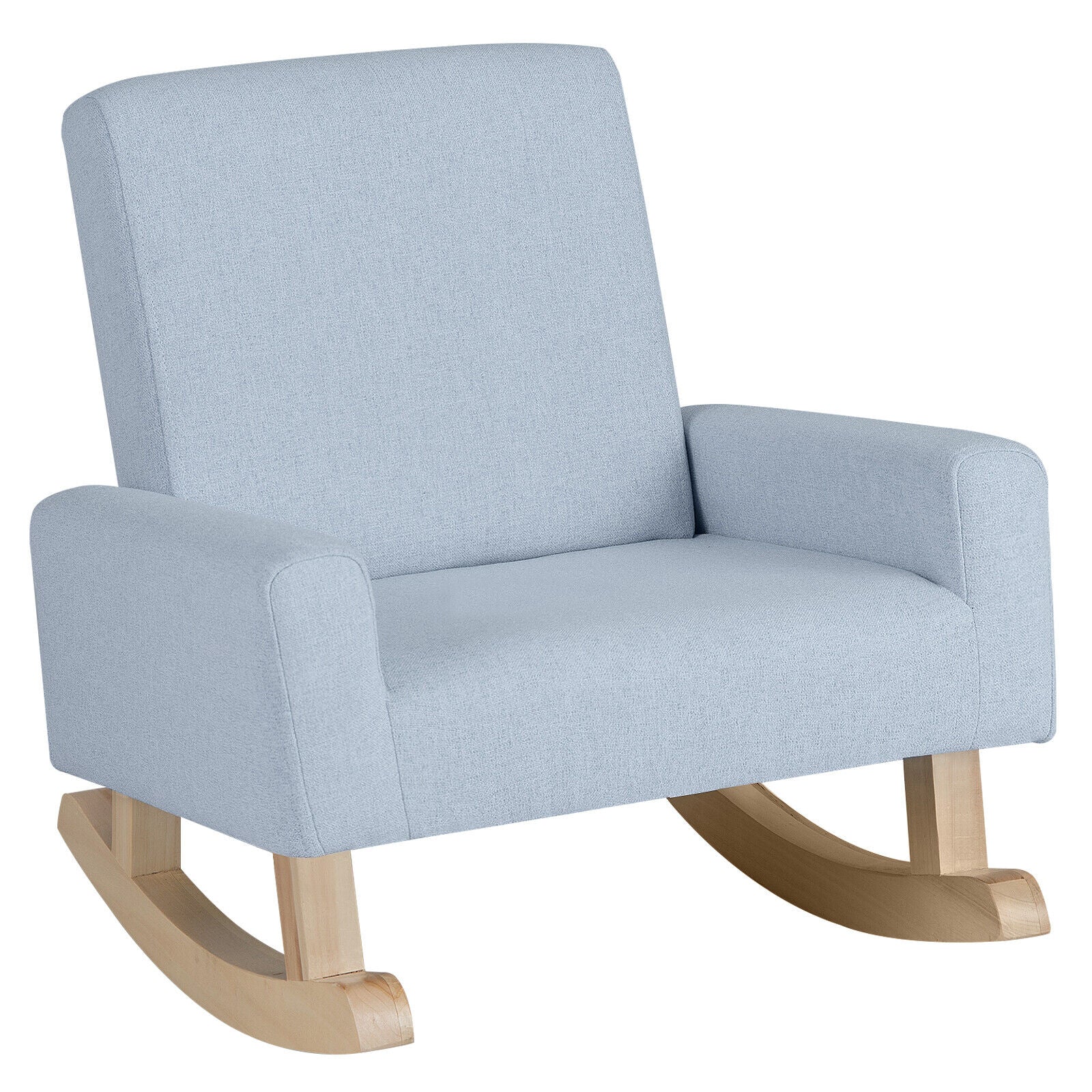 Kids Rocking Chair with Solid Wood Legs, Blue Kids Chairs & Seating Blue at Gallery Canada