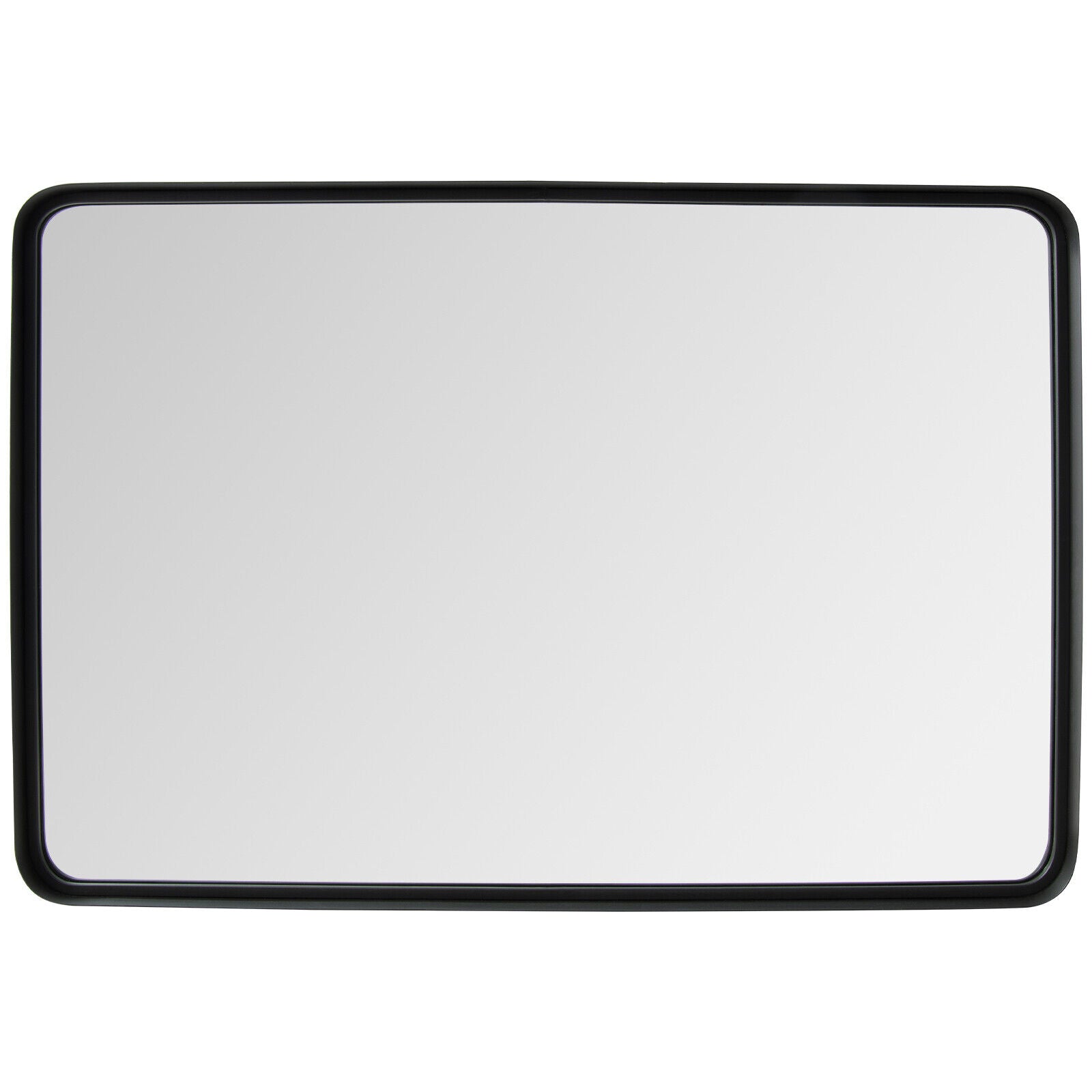 Rectangular Wall Mount Bathroom Mirror, Solid Steel Frame, L, Black Wall Mirrors Black at Gallery Canada