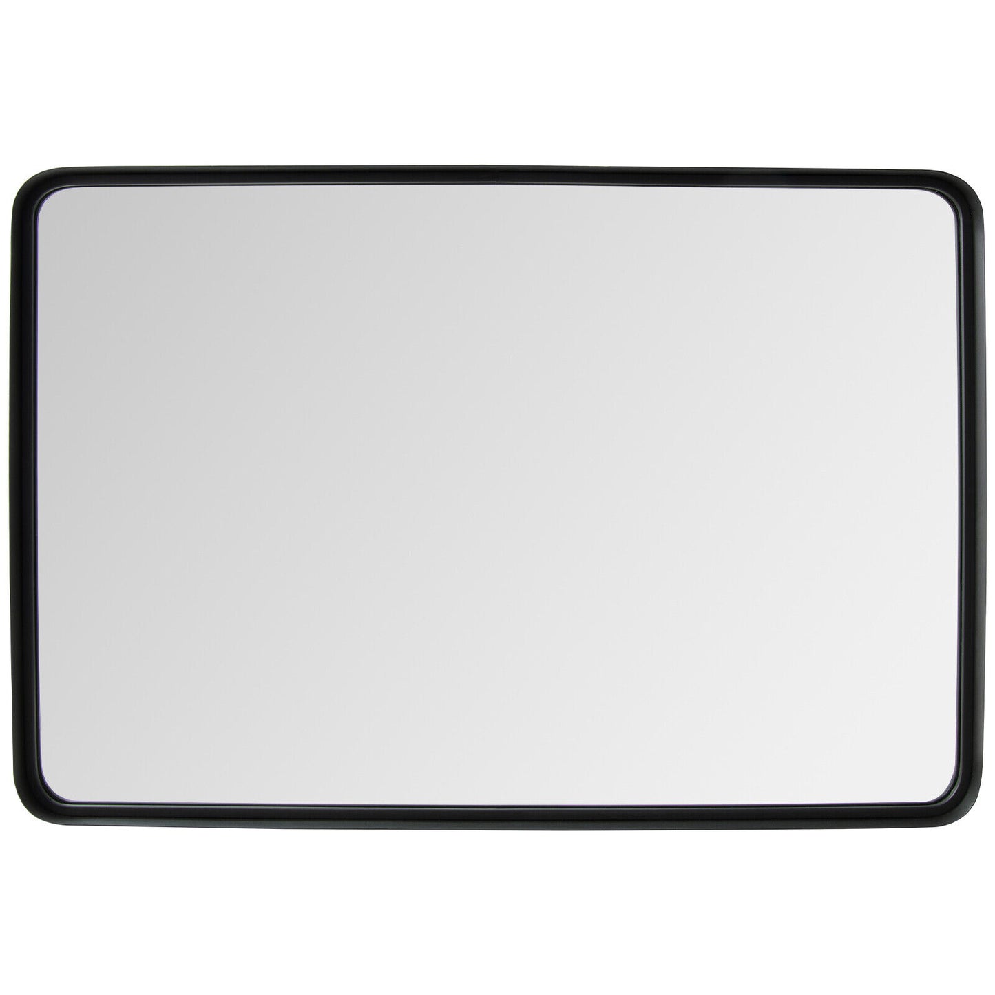 Rectangular Wall Mount Bathroom Mirror, Solid Steel Frame, L, Black Wall Mirrors Black at Gallery Canada