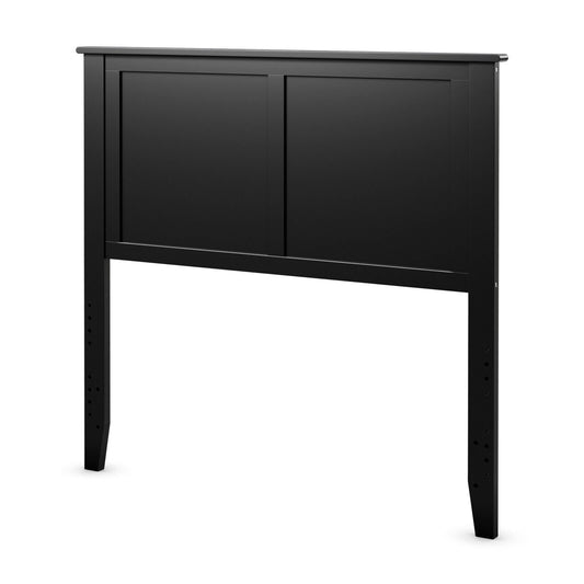 Solid Wood Flat Panel Headboard for Twin-size Bed, Black - Gallery Canada
