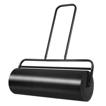 24 x 13 Inch Tow Lawn Roller, Water Filled Metal Push Roller, Black Lawn Care Tools at Gallery Canada
