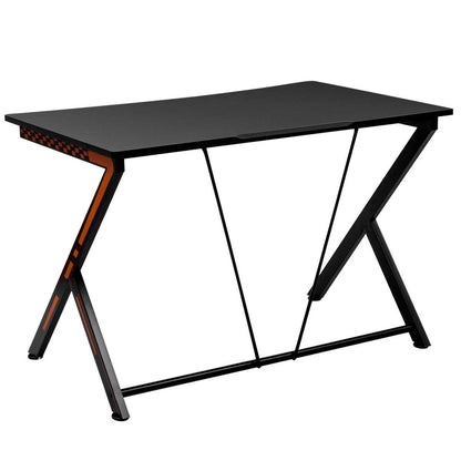 Home Office Modern Ergonomic Study Computer Desk for Small Space, Black - Gallery Canada