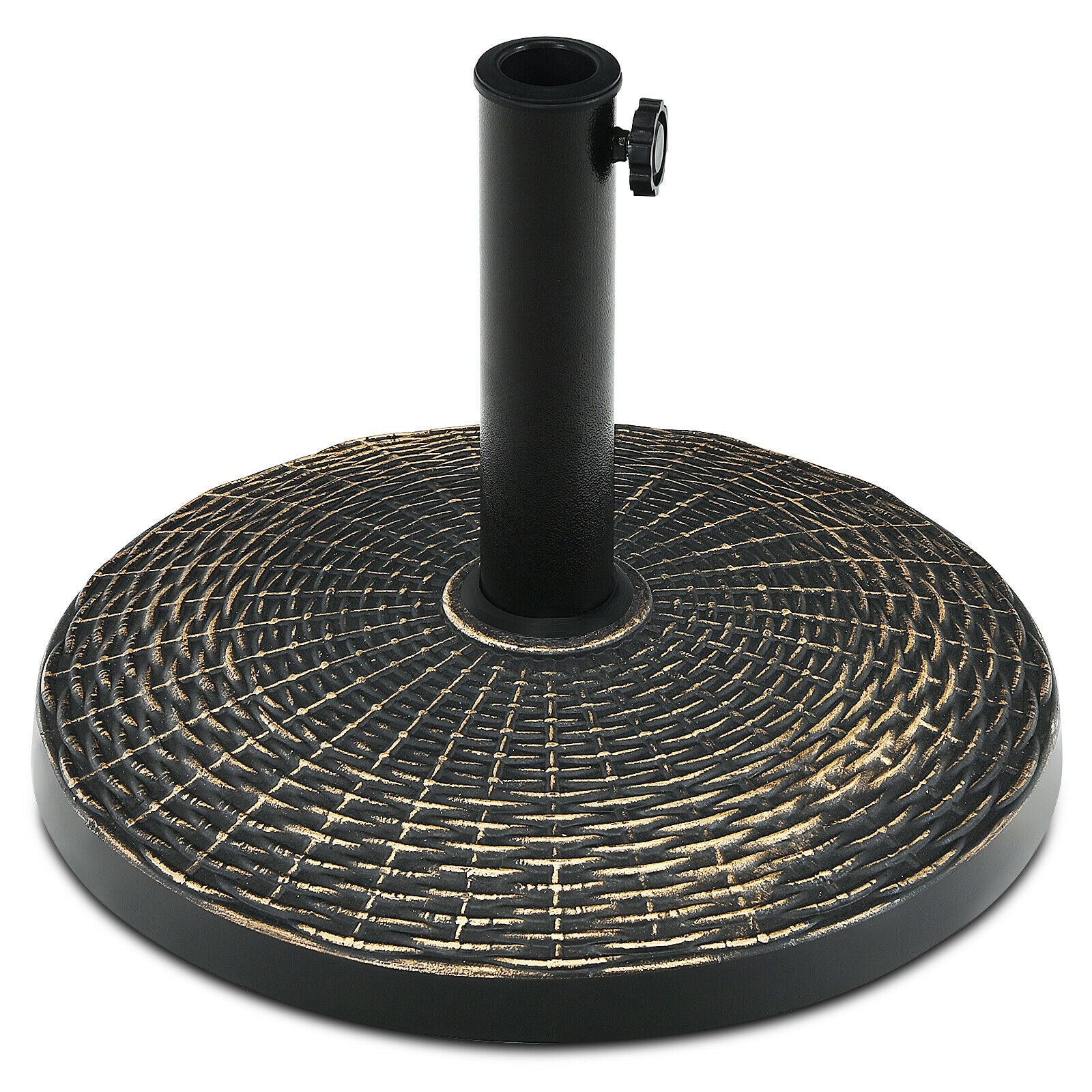 27 lbs Patio Market Umbrella Base Stand, Bronze Outdoor Umbrella Bases at Gallery Canada