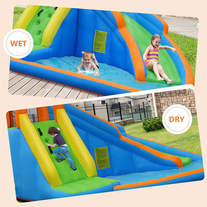 Kids Inflatable Water Slide Bouncing House with Carrying Bag and 480W Blower Bounce House at Gallery Canada