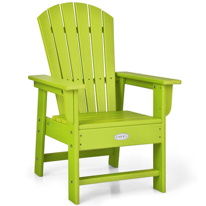 Patio Kids' Adirondack Chair with Ergonomic Backrest, Green Kids Chairs & Seating Green at Gallery Canada