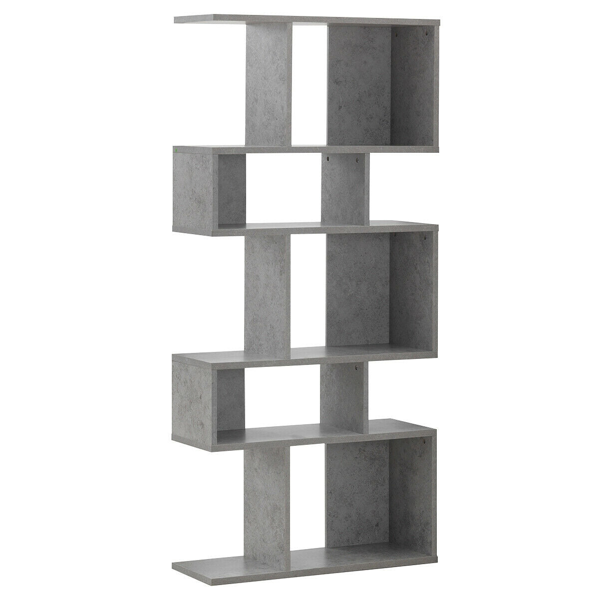 5 Cubes Ladder Shelf, Corner Bookshelf Display Rack, Gray Bookcases Gray at Gallery Canada