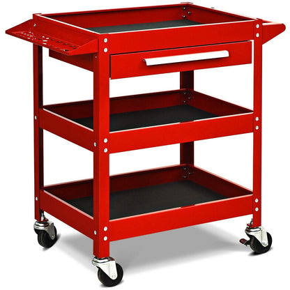 Rolling Tool Cart Mechanic Cabinet Storage ToolBox Organizer with Drawer, Red Garages at Gallery Canada