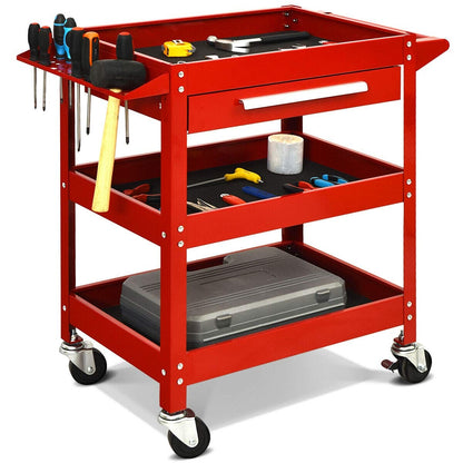 Rolling Tool Cart Mechanic Cabinet Storage ToolBox Organizer with Drawer, Red Garages at Gallery Canada