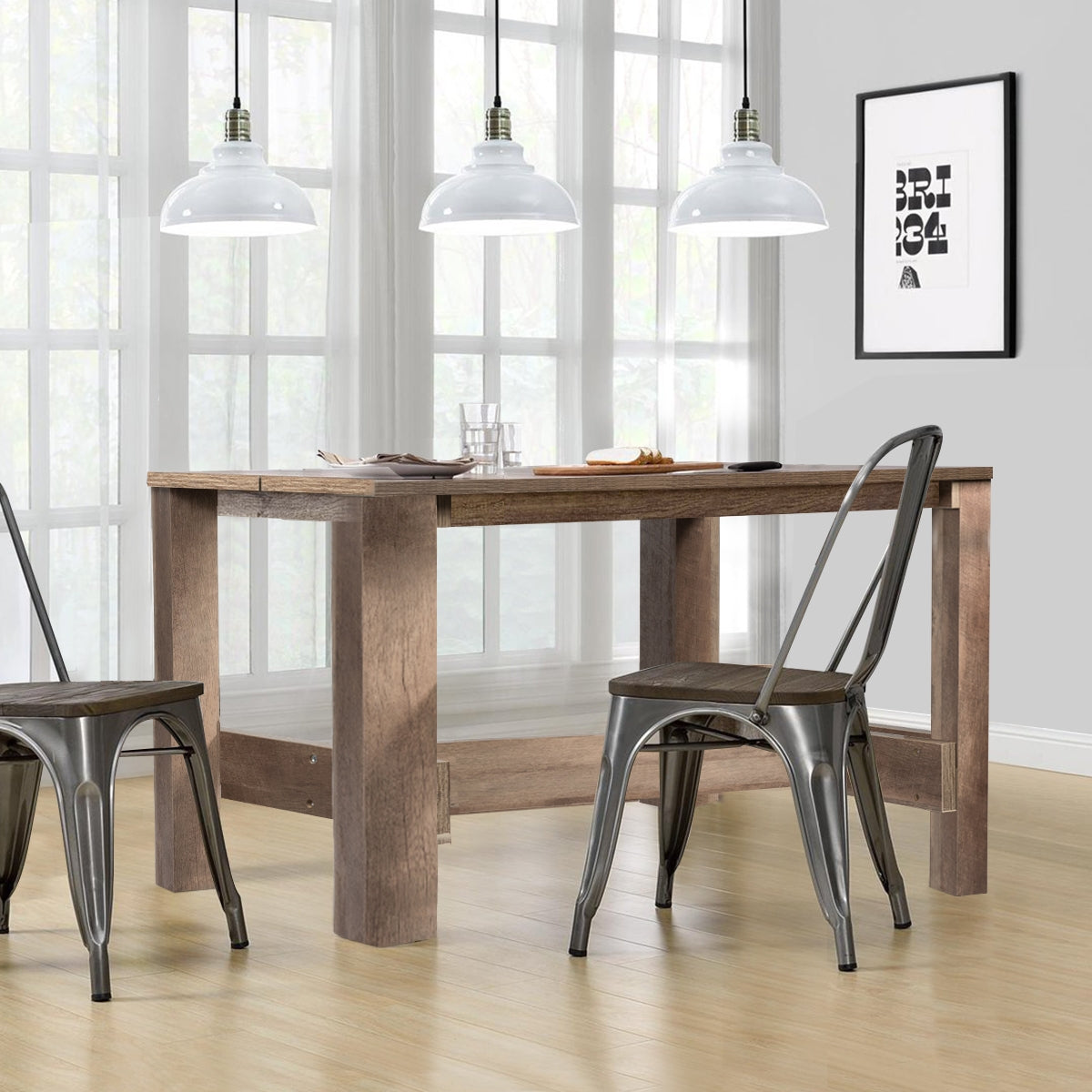 Multifunctional Counter Height Dining Table, Brown Dining Tables at Gallery Canada