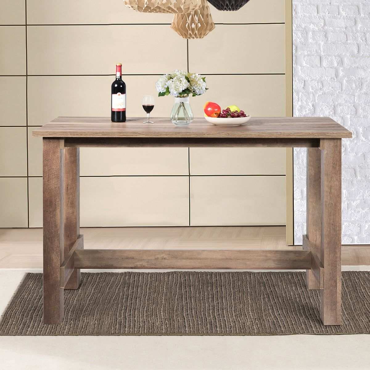 Multifunctional Counter Height Dining Table, Brown Dining Tables at Gallery Canada