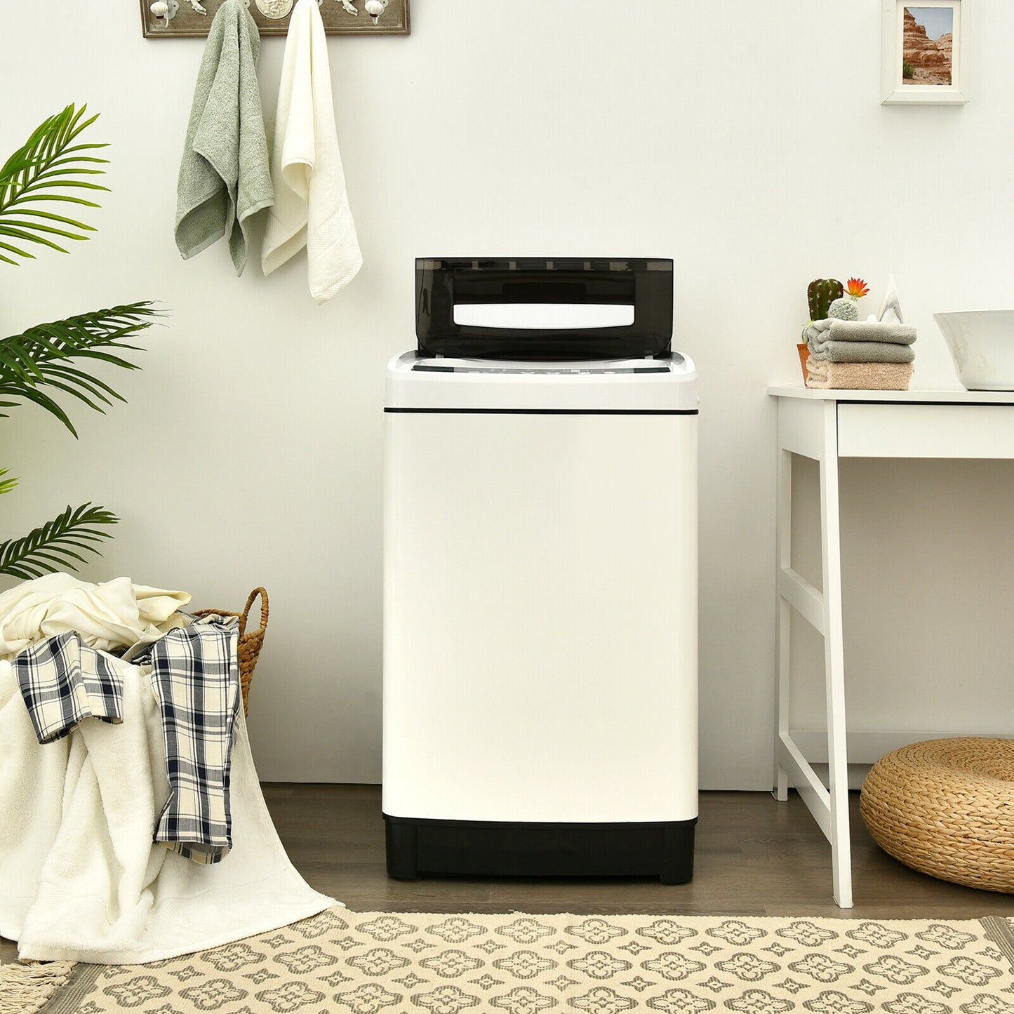 Full-Automatic Washing Machine 1.5 Cubic Feet 11 LBS Washer, White Washing Machines at Gallery Canada