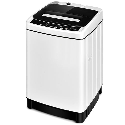 Full-Automatic Washing Machine 1.5 Cubic Feet 11 LBS Washer, White